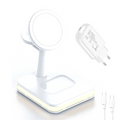 Magnetisk 4-i-1 Trådlös Laddstation för iPhone med 30W PD-adapter
