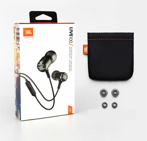 JBL LIVE100 Wired Earphones with 3.5mm Jack and Stereo Sound