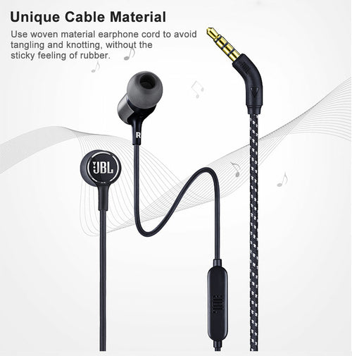 JBL LIVE100 Wired Earphones with 3.5mm Jack and Stereo Sound